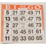 아메리칸 게임즈, 빙고 카드 출시 (500 ct)-아래 색상 선택 Random Color : 큐닉스