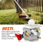 Stihl FS 56 RC 56RC 56R 40 50 70R 70RC 75 MS KM56RC 트리머 브러시 커터 교체 4144-120-0603 4144-0600 그레이 : 글로베리즈