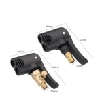 공기압 노즐 자동차 타이어 밸브 펌프 노즐 수축 클램프 오토바이 에어 척 팽창기 풍선 스레드 커넥터 어댑터 액세서리 : 글로벌허브-