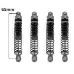 RZXYLRC 4PCS 65mm 알루미늄 쇼크 업소버 오일 스레드 댐퍼 1/18 RC 크롤러 TRX4M TRX-4M 브롱코 디펜더 K10 업그레이드 부품(회색)... 