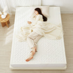 한일의료기 카본탄소매트 2in1 전기요 퀸, 150x200cm, 토퍼핏 크림 : 와이앤디몰