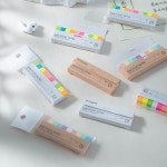 미니 모란디 스티커 메모 세트 형광 색인 패드 자체 접착 라벨 문구 사무용품 F7804 : 해외직구월즈