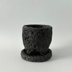 일일미학 화산석 화분 인테리어 다육이 현무암 돌화분 소형 알밤 1호 : 일일미학