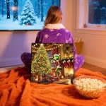 클렌도 크리스마스 다이아몬드 페인팅 키트, 아트 초보자용 아트, 에스테틱 홈 데코용 도트 젬 14x14인치 G8666 : 글로베리즈