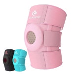 Kuangmi Knee Brace with Side Stabilizers & Patella Gel Pad,Adjustable Compression Knee Support with : 로카마트