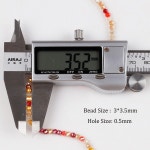 다이아몬드 유리 구슬 스페이서 비즈 DIY 의류 팔찌 귀걸이 목걸이 소재 H0644 3x3.5mm : raonraon9