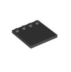 [레고부품] 변형타일 Black Tile, Modified 4 x 4 with Studs on Edge (Item No: 6179/ 617926) : 원더 브릭