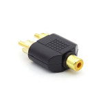 RCA to 2RCA F-M Y형 AV 변환젠더 : MINSSMALL