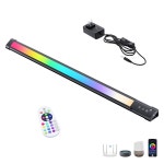 설정용 LED, 키보드 플러그인, 화이트 및 밀리언 컬러, 무선 리모컨, 방 장식용 알렉사 스마트 LED 조명, PC TV(24인치) 아래 : 레몬그레이1982