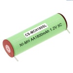 CS 면도기 배터리, 벨라 1590 1881 용, 1.2V 1800mAh : 준화이트