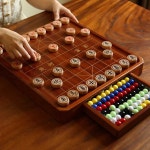 중국장기 원목 장기판 장기말 세트 고급 어르신 선물 대형 체스+체커 세트 : 광속구매대행