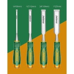 제이드버 4피스 우드 치슬, 5.5인치 목공 치슬 세트, 베벨드 엣지 블레이드 : 새 벽 두 시