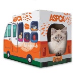 보너스 캣닙이 포함된 ASPCA 캣 하우스 & 캣 스크래처, 입양 트럭 캣 하우스 (CAS2030) Adoption Truck Cat House : 릴리크양