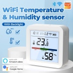Tuya 스마트 온도 및 센서 WiFi 백라이트 실내 Alexa Google 홈 장비를 통한 음성 제어 : 달상점1