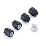 WEFEINO 4PCS 알루미늄 RC 카 휠 림 센터 캡 M2 너트 1/24 축 SCX24 90081 AXI000000002 AX10000002 AXI00001 AXI006 AXI : 새 벽 두 시