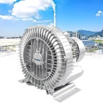 750W 재생 송풍기, 42-420 CFM 고압 와류 링 380V 3상, 하수 환기 및 수족관 사용에 이상적, 실버, 21KPa 3000W/36Kpa/318CFM... 