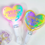 콩쿨 응원봉 포토 양면 응원도구 학예회 발표회 재롱잔치 소품 어린이집 유치원 블루 : 레아토퍼