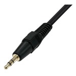 후지 부품 오디오 케이블 3.5mm 스테레오 미니 플러그 수컷 에서 RCA 핀 플러그 까지 x 2, 빨간색, 흰색 수컷 케이블, 3.3피트 1m FVC-323-1m... 