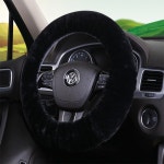 부드러운 양피 자동차 핸들 커버 차량 스티어링 휠 Unviersal 액세서리 Winter : 온마음마켓