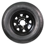 eCustomrim 트레일러 타이어 및 림 래디얼 ST175/80R13 175/80R 13 적재 범위 C 5-4.5 블랙 스포크 휠 - 도로변 무료 포함 6년 보증 : 운명소