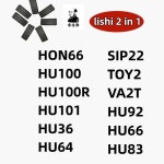 탑 LISHI 2 IN 1 도구 HU87 HY15 HYN14R HYN7R HYN11 ISU5 KW14 키 리더 MAZ24 MAZ24R- (마쓰다 2014용) : 신우유통662