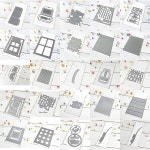 생일 축하 단어 절단 다이 DIY Scrapbooking 앨범 카드 장식 종이 공예 칼 만들기에 대한 달콤한 고양이 금속 다이 컷 : riumrium9