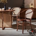 북유럽 복고풍 등나무 식당 의자 디자이너 레저 B & 발코니 Chandigarh 중세 등받이 : 마스 코리아