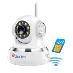 Ctronics 보안 카메라, 자동 추적, 모니터링 카메라, PC 호환, 반려동물 카메라, 24시간 연속 녹화, 스마트 나이트 비전, 음성 위협, SIM... 