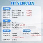 HVAC 히터 송풍기 모터 - & GMC 뷰익, 2012-2013 실버라도 1500, 시에라 2013-2014 엔클레이브, Replace 700267과 호환됩니다 : 쿤스글로