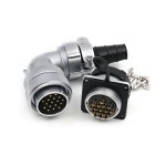 WEI WF28 TVZ 금속 벤딩 직각 2 3 4 7 12 16 17 20 24 26 핀  플러그  소켓 방수 M28 POWER LOGIC 커넥터 : 성유유통164