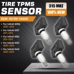 TPMS 40700-1AA0D 인피니티 QX56 M37 타이어 압력 모니터 센서 : 메르글로벌