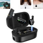 카메라용 100M 무선 마이크 비디오 녹화용 소음 감소 충전 가 있는 전문 라발리에 마이크 라이브 : 골든103