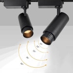 Zoomable Led 트랙 조명 15-60도 조정  초점 LED 램프 빔 각도 레일 스포트라이트 : 트거에스