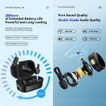 카메라용 100M 무선 마이크 비디오 녹화용 소음 감소 충전 가 있는 전문 라발리에 마이크 라이브 : 골든103