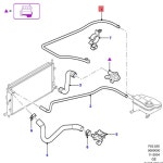 포드 몬데오 mk3 2004-2007 2.0 엔진 냉각수 파이프 하우스 1135531, 1S718C012BG, : 메르글로벌