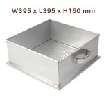 한말시루 395 X 395 높이16CM / 떡시루 찜기 찜솥 대형찜기 사각스텐 : 초이툴