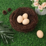 게이테치 16 PCS 7인치 공예용 인공 새 둥지, 수공예 라탄 작은 휴일용 둥지 장식 키트, 테이블, 정원, DIY 테라리움 : 노리네몽글샵