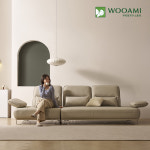 우아미가구 카리안 가죽소파 4인용 스윙 무빙팔걸이 : 우아미가구스토어