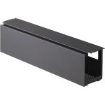 야마자키실업 Yamazaki 데스크 하부 상판 케이블 랙 롱 블랙 약 W63.5 D12 H17cm 타워 tower 케이블 멀티탭 수납 나사로 고정 커버 4479... 