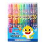 종이나라 핑크퐁 상어가족 나라색연필 12색 : Officezone