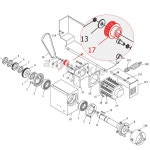 모터 밍 도르래 기어 SIEG SC2-17 및 JET BD-X7 G0765 선반 예비 부품 : 구매유통866