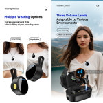 카메라용 100M 무선 마이크 비디오 녹화용 소음 감소 충전 가 있는 전문 라발리에 마이크 라이브 : 골든103