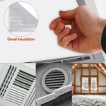 Aluminum Ventilation Cover 129x129cm White Attic Fan Reflective : 서원글로벌22