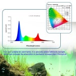 110V-240V 24/7수족관 조명 전체 스펙트럼 조정 가능한 LED 빛 물고기 탱크 장식 수생 식물 성장 방수 조명 : 수이몰유통