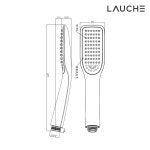 라우체 샤워수전 플라잉 S077 샤워헤드 샤워기헤드 교체 크롬 : 모두바스