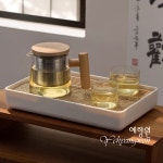 [다도 트레이] 예향원 핸드메이드 우드 다용도 티트레이 차판 T-7498 : 예향원