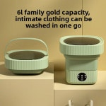 학생용 미니 휴대용 접이식 세탁기 속옷 양말 소형 초음파 가전제품 드림 퍼플 블루 라이트 : 진바잉