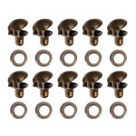 칼라론 10Pcs 부츠 레이스 후크 및 버클, 리벳 포함 - 등산, 하이킹, 캠프 액세서리용 신발 아일렛 수리 키트 10mm : Jade Studio