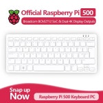 공식 라즈베리 파이 500 키보드 PC Broadcom BCM2712 쿼드 코어 64 비트 암 Cortex-A76 프로세서 2.4GHz 클럭 : 섬진강국제유통