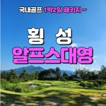 8월 강원 횡성 알프스대영CC 1박2일 골프패키지 : 골프여행닷컴 GO매니저